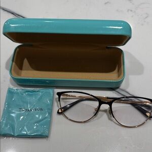 Tiffany & Co. Black and Gold Women's Eyewear